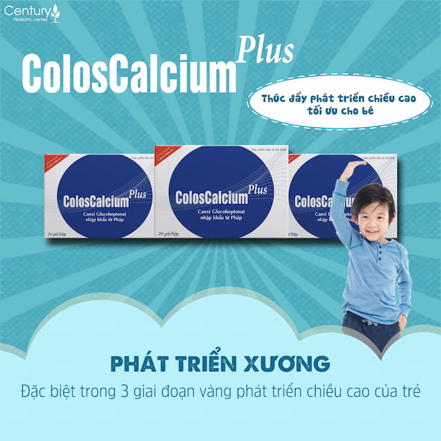 Canxi Coloscalcium Plus giúp phát triển chiều cao tối ưu