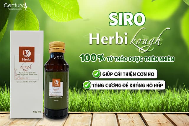 Siro ho Herbi Kough 100% từ thảo dược thiên nhiên