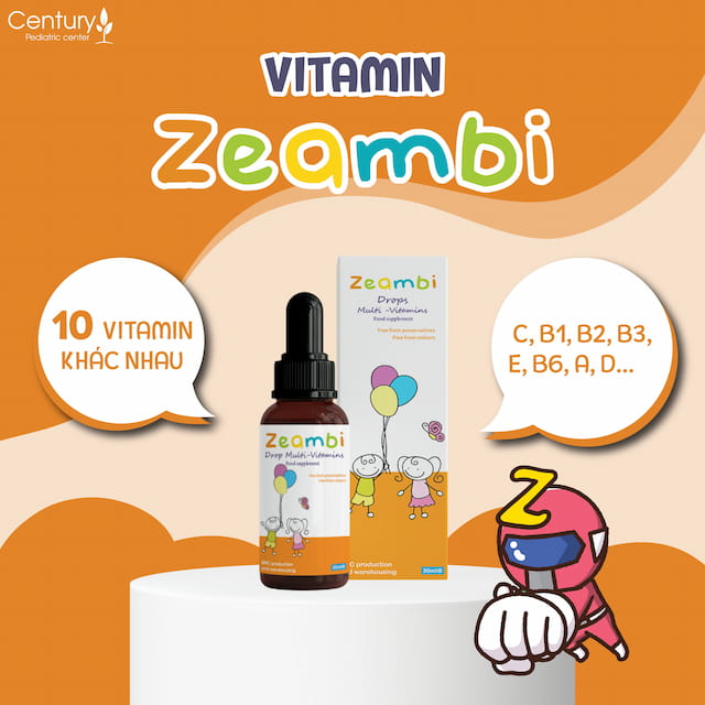 Vitamin tổng hợp Zeambi giúp bổ sung 10 loại vitamin cần thiết cho cơ thể