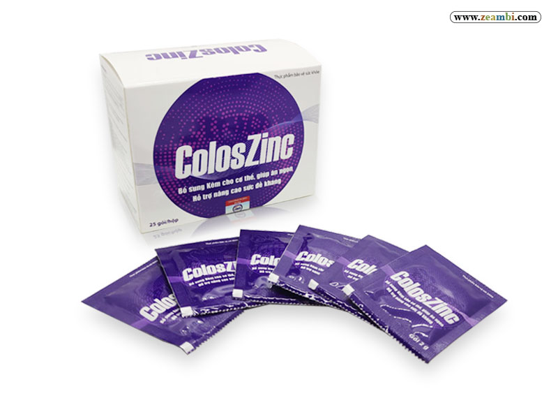 Kẽm hữu cơ coloszinc Coloszinc là kẽm hữu cơ dễ dàng hấp thụ