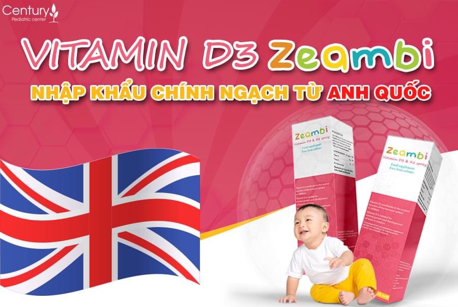 Vitamin D3 Zeambi dạng xịt là sản phẩm nhập khẩu chính ngạch từ Anh Quốc