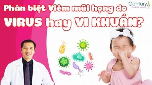 Phân biệt viêm mũi họng do virut hay vi khuẩn